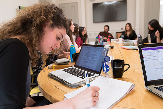 university study group photo