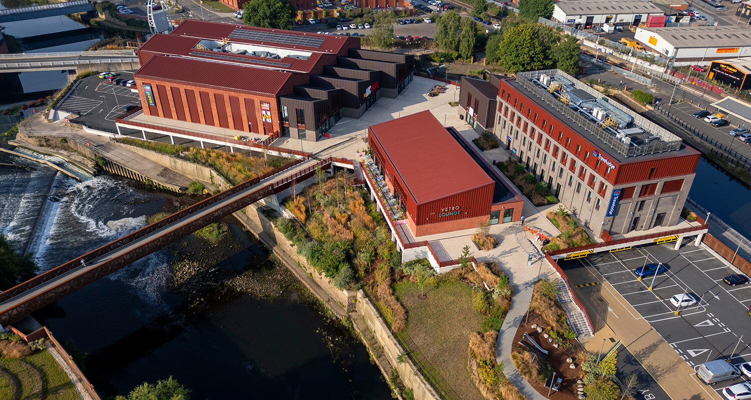 aerial drone photo rotherham photo