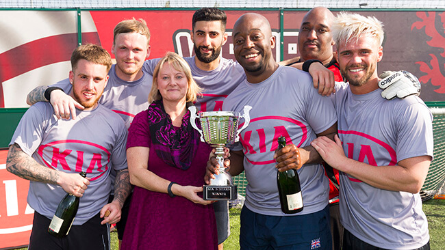 kia football tournament winners photo